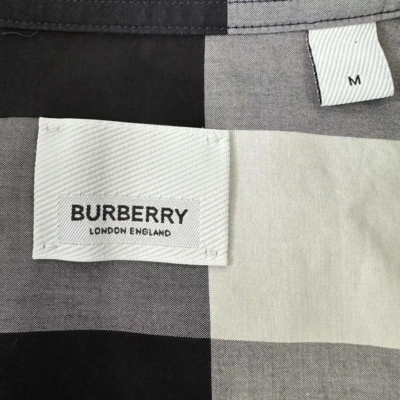 Burberry Burberry Men's Cotton Checkered Long Sleeve Shirt Size US S / EU 44-46 / 1 - 4 Thumbnail
