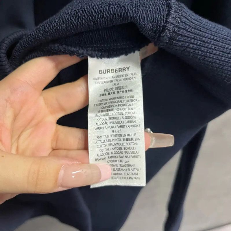 Burberry Burberry Navy Cotton Crewneck Sweatshirt Size US XS / EU 42 / 0 - 4 Thumbnail