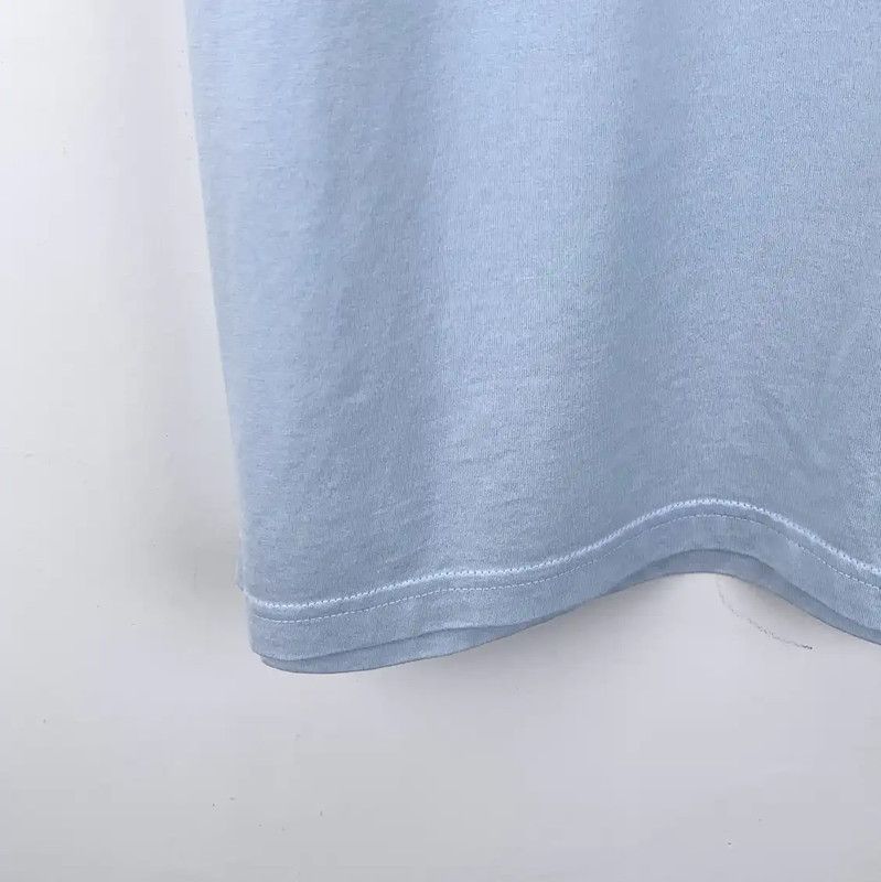 Burberry Burberry Men's Light Blue Cotton T-Shirt Size US XS / EU 42 / 0 - 4 Thumbnail