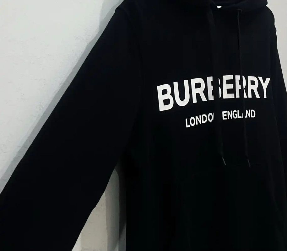 Burberry Burberry Black Cotton Men’s Hoodie Size US M / EU 48-50 / 2 - 2 Thumbnail