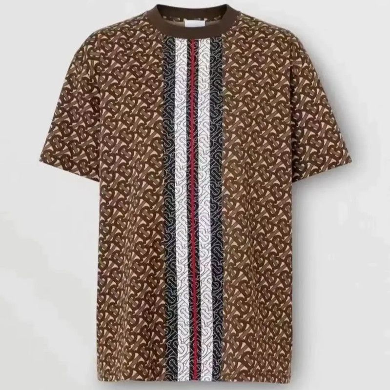 Burberry Burberry Brown Cotton Men's T-Shirt Size US S / EU 44-46 / 1 - 7 Thumbnail