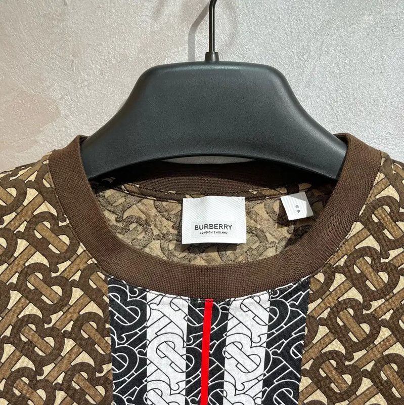 Burberry Burberry Brown Cotton Men's T-Shirt Size US S / EU 44-46 / 1 - 2 Thumbnail