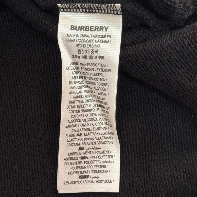 Burberry Burberry Black Men's Hoodie with Star Details Size US L / EU 52-54 / 3 - 4 Thumbnail