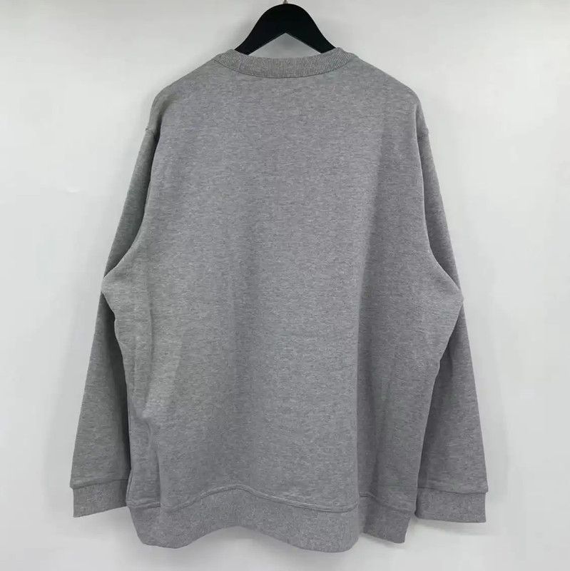 Burberry Burberry Gray Cotton Long Sleeve Sweatshirt Size US XXL / EU 58 / 5 - 2 Thumbnail