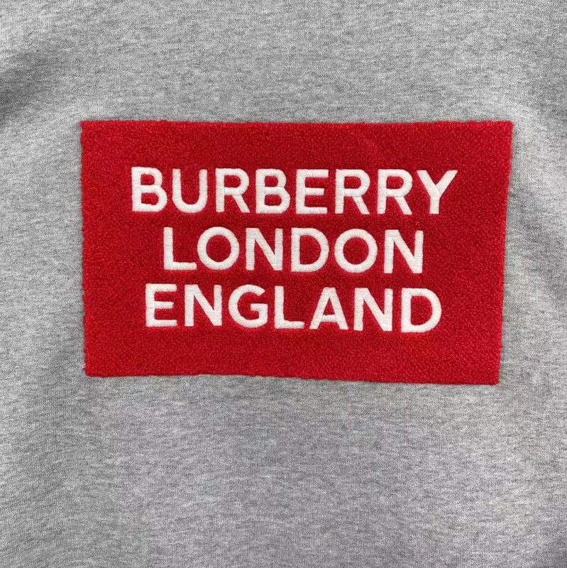 Burberry Burberry Gray Cotton Long Sleeve Sweatshirt Size US XXL / EU 58 / 5 - 5 Thumbnail