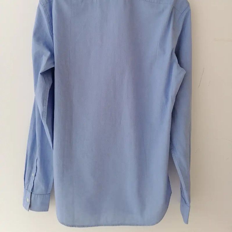 Burberry Burberry Blue Cotton Long Sleeve Shirt Size US XS / EU 42 / 0 - 2 Thumbnail
