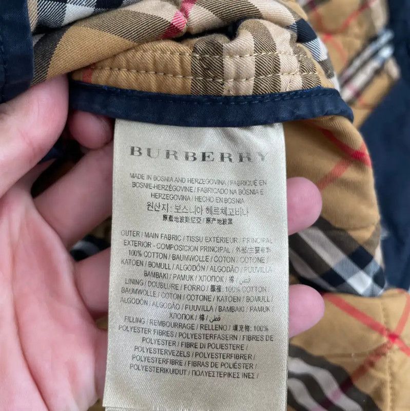 Burberry Burberry Men's Quilted Winter Blue Coat Size US M / EU 48-50 / 2 - 4 Thumbnail