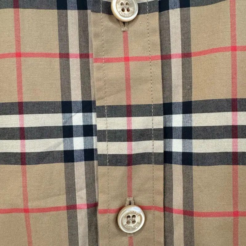 Burberry Burberry Brown Cotton Long Sleeve Shirt Size US XL / EU 56 / 4 - 3 Thumbnail
