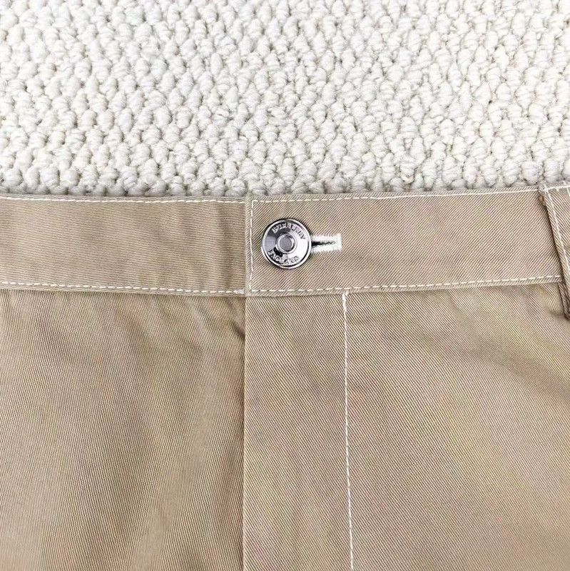 Burberry Burberry Khaki Cotton Logo Casual Pants Size US 42 / EU 58 - 3 Thumbnail