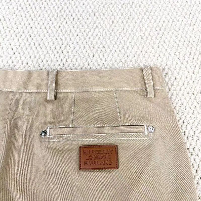 Burberry Burberry Khaki Cotton Logo Casual Pants Size US 42 / EU 58 - 4 Thumbnail