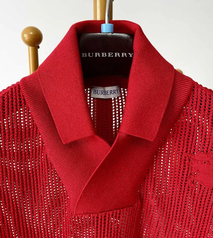 Burberry Burberry Red Short Sleeve Polo Shirt Size US M / EU 48-50 / 2 - 5 Thumbnail