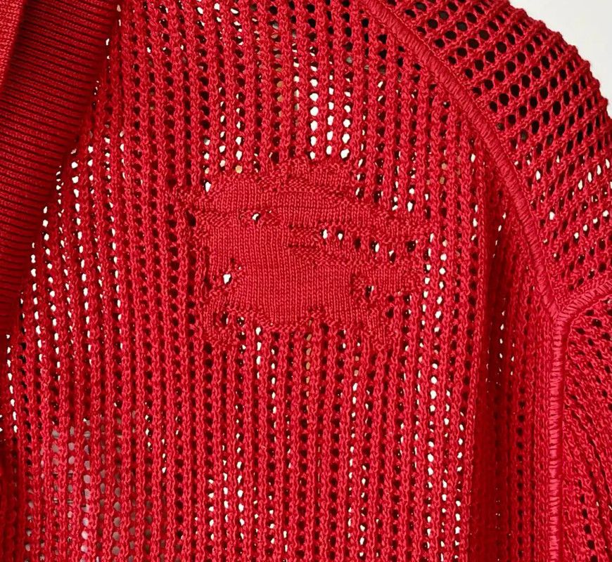 Burberry Burberry Red Short Sleeve Polo Shirt Size US M / EU 48-50 / 2 - 6 Thumbnail