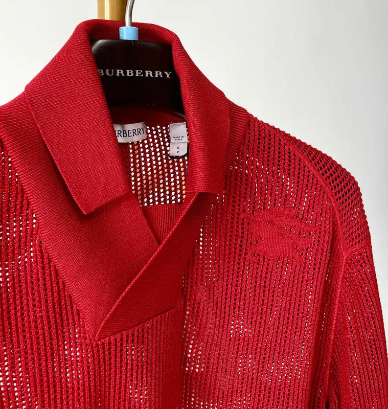 Burberry Burberry Red Short Sleeve Polo Shirt Size US M / EU 48-50 / 2 - 4 Thumbnail