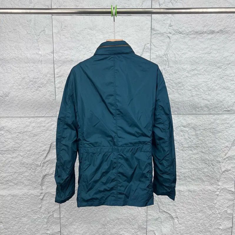 Burberry Burberry Teal Green Cotton Men's Jacket Size US M / EU 48-50 / 2 - 2 Thumbnail