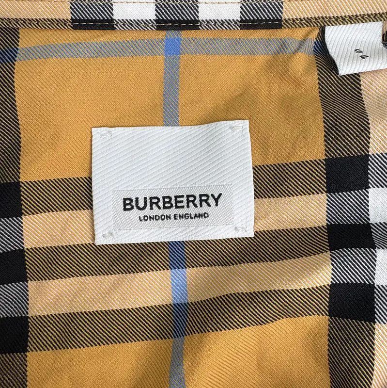 Burberry Burberry Yellow Checkered Cotton Short Sleeve Shirt Size US S / EU 44-46 / 1 - 3 Thumbnail