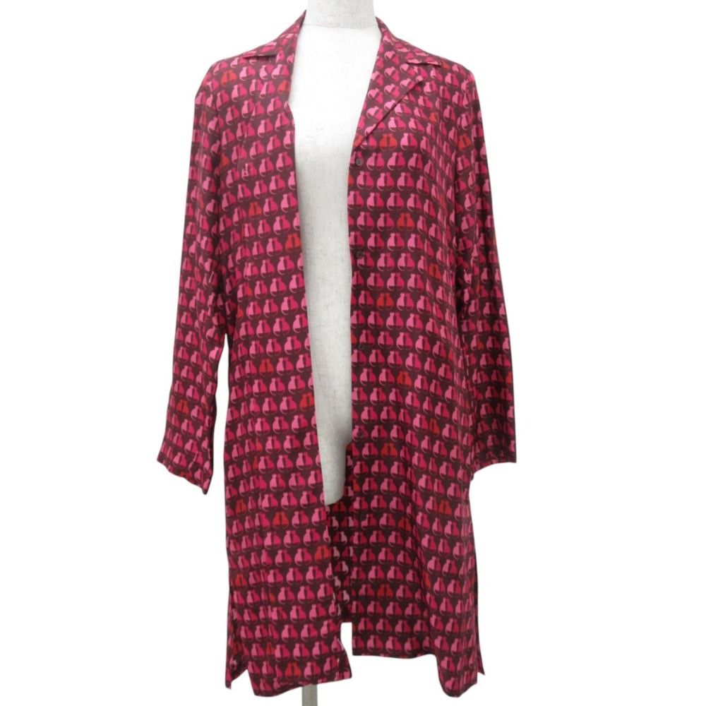 Max Mara MaxMara Max Mara STUDIO Cat Print Silk Dress Others Tops DUTY FREE for USA Size ONE SIZE - 4 Thumbnail