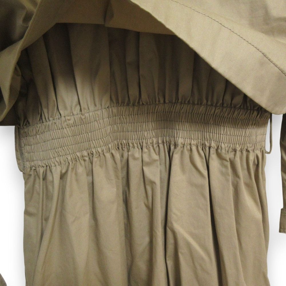 Stella McCartney Stella Mccartney Stella McCartney Elasticated waist cotton trench coat Cotton Outerwear 507336 DUTY FREE for USA Size ONE SIZE - 4 Thumbnail