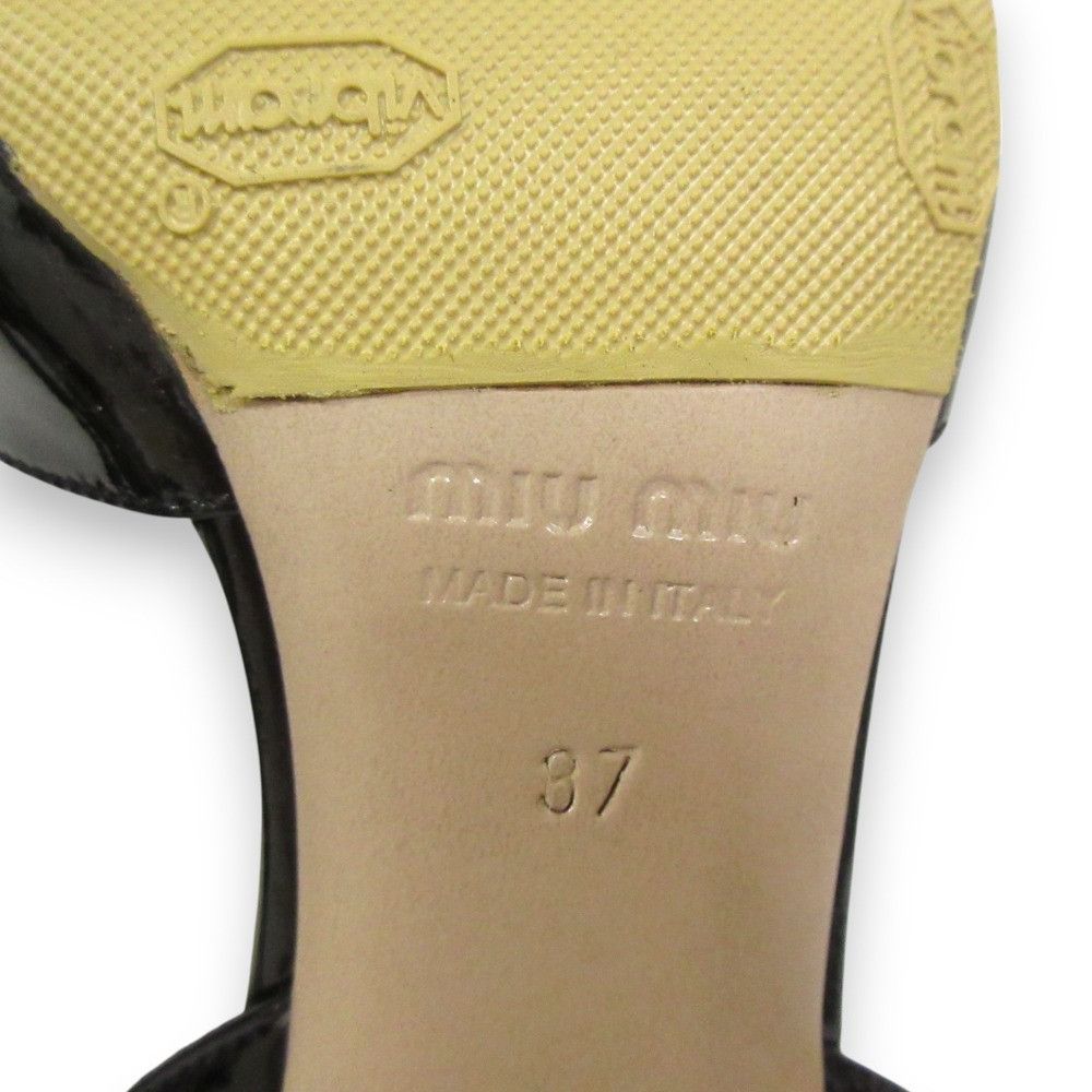 Miu Miu Miu Miu Miu Miu Crystal Chunky Heel Sandals Leather Shoes DUTY FREE for USA Size ONE SIZE - 9 Thumbnail