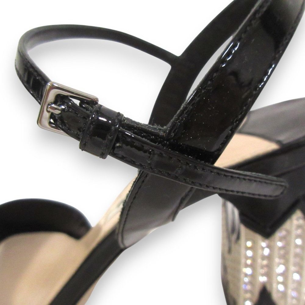 Miu Miu Miu Miu Miu Miu Crystal Chunky Heel Sandals Leather Shoes DUTY FREE for USA Size ONE SIZE - 7 Thumbnail
