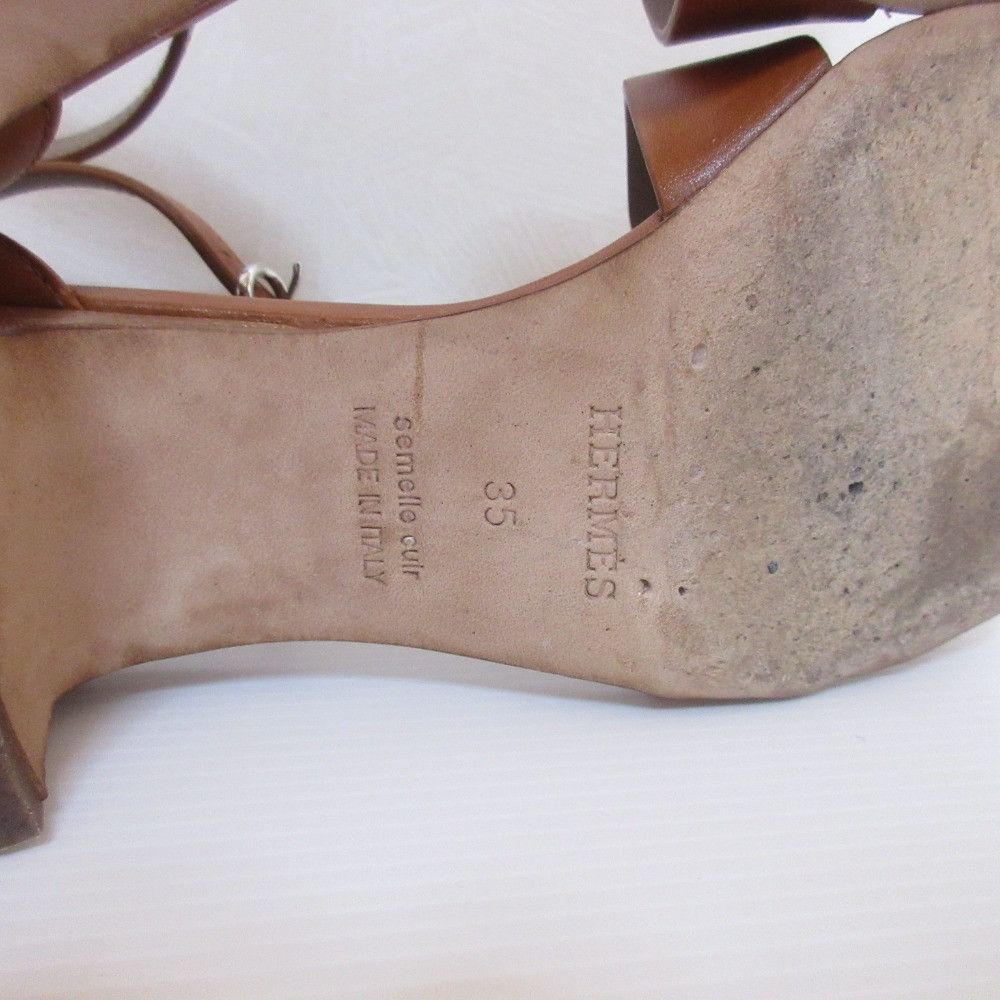 Hermes Hermes Hermes En Sandal Sandals Leather Shoes DUTY FREE for USA Size ONE SIZE - 7 Thumbnail