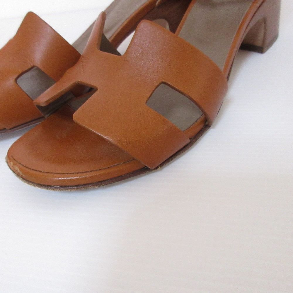 Hermes Hermes Hermes En Sandal Sandals Leather Shoes DUTY FREE for USA Size ONE SIZE - 12 Thumbnail