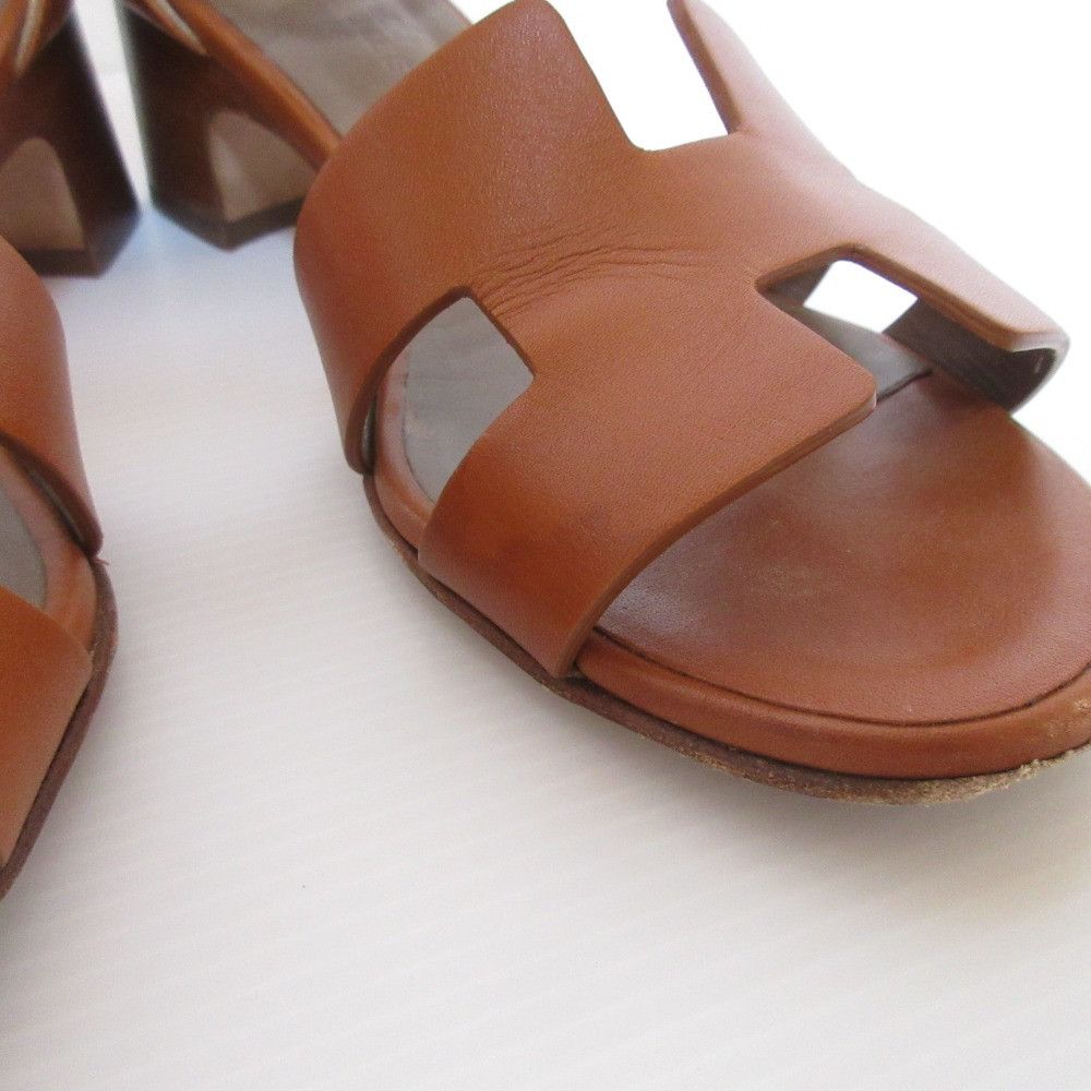 Hermes Hermes Hermes En Sandal Sandals Leather Shoes DUTY FREE for USA Size ONE SIZE - 11 Thumbnail
