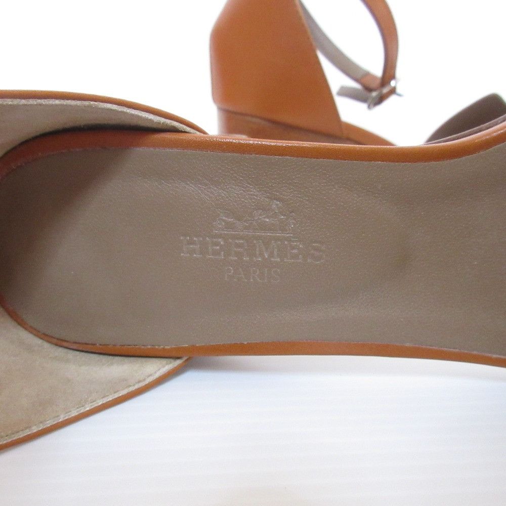 Hermes Hermes Hermes En Sandal Sandals Leather Shoes DUTY FREE for USA Size ONE SIZE - 8 Thumbnail