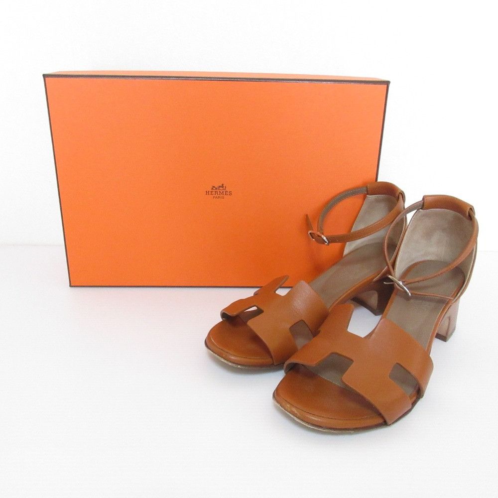 Hermes Hermes Hermes En Sandal Sandals Leather Shoes DUTY FREE for USA Size ONE SIZE - 2 Thumbnail