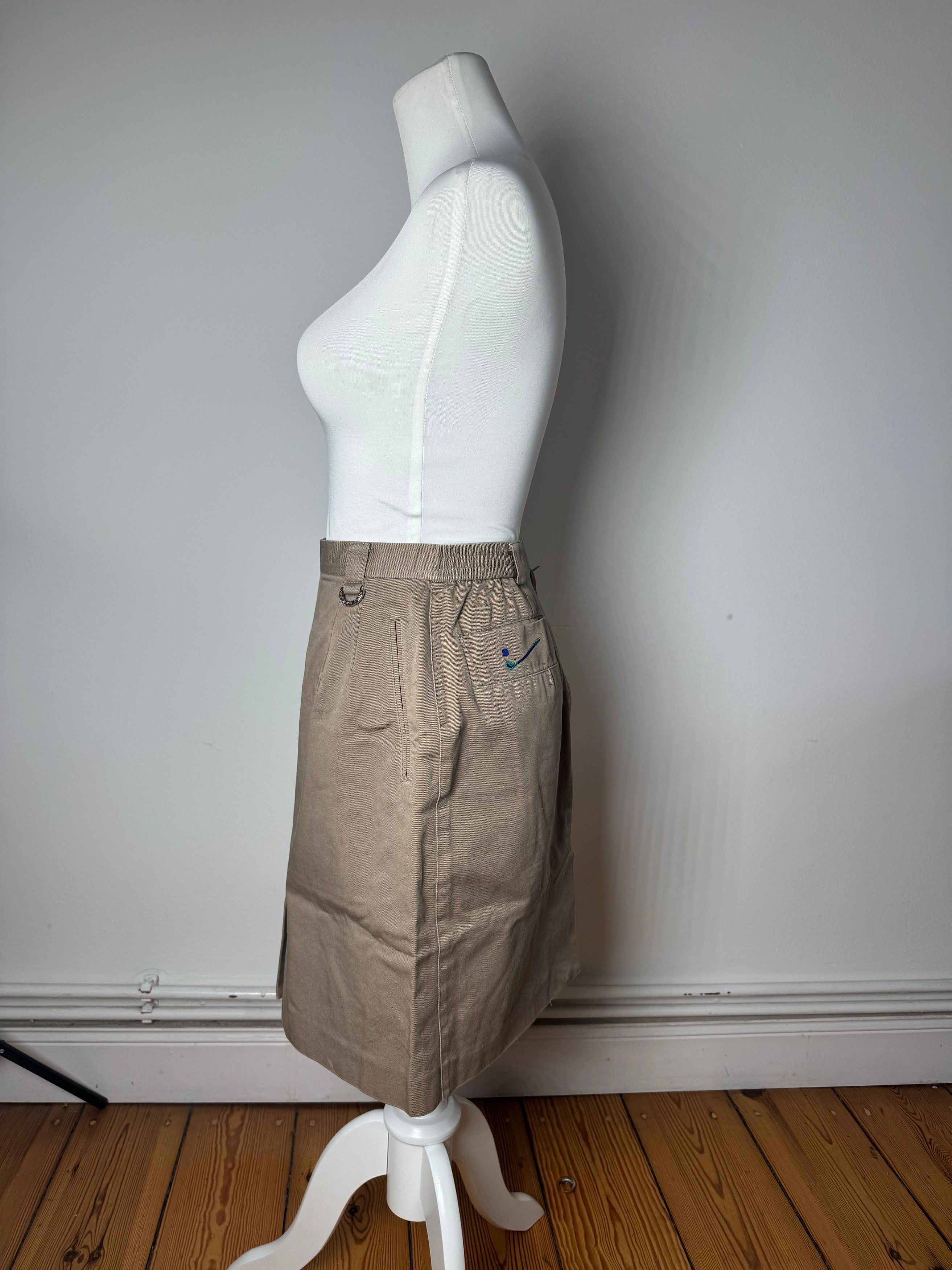 Dior Vintage Wool Golf Skirt Brown M Size 30" / US 8 / IT 44 - 2 Thumbnail