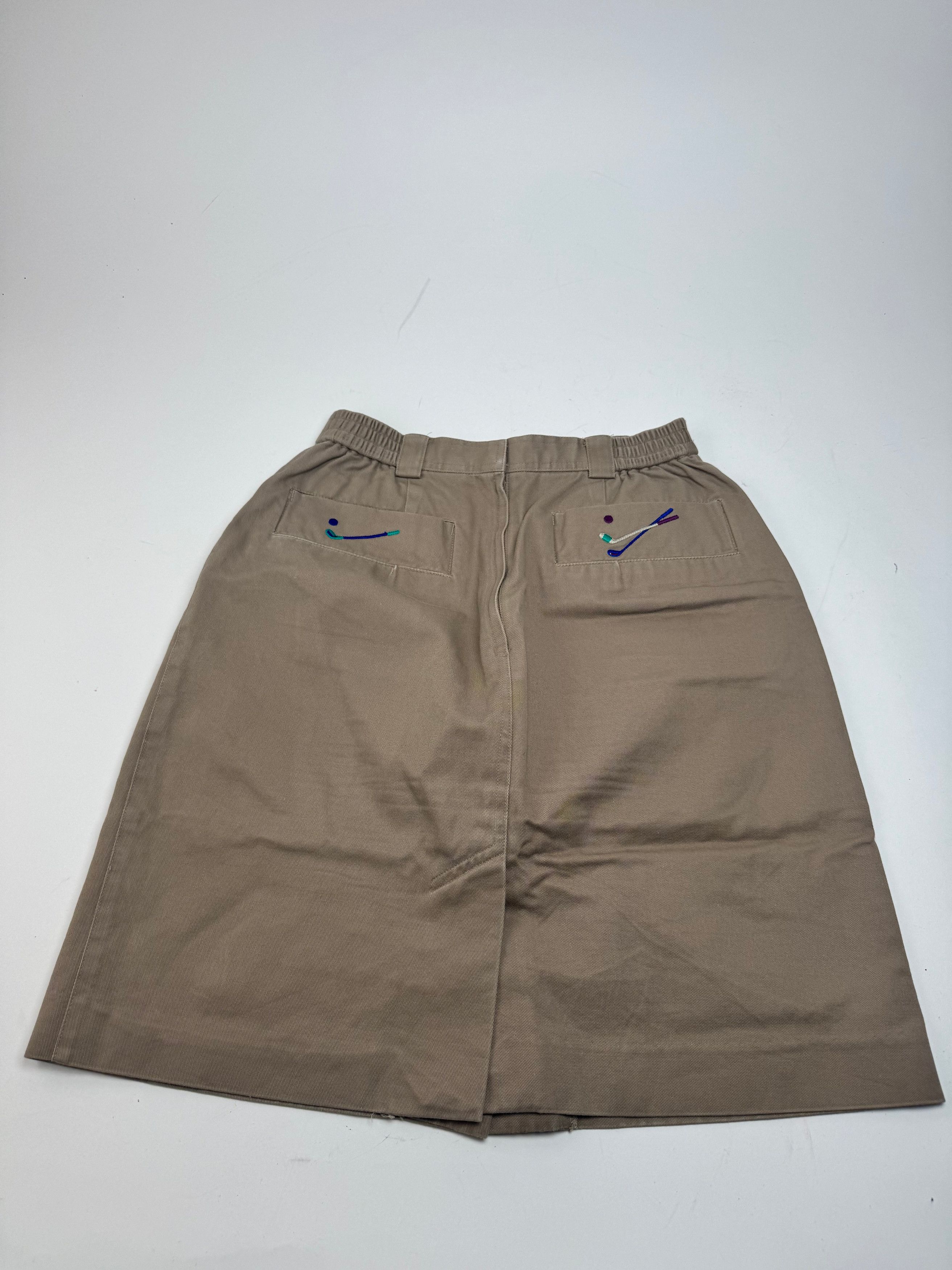 Dior Vintage Wool Golf Skirt Brown M Size 30" / US 8 / IT 44 - 9 Thumbnail