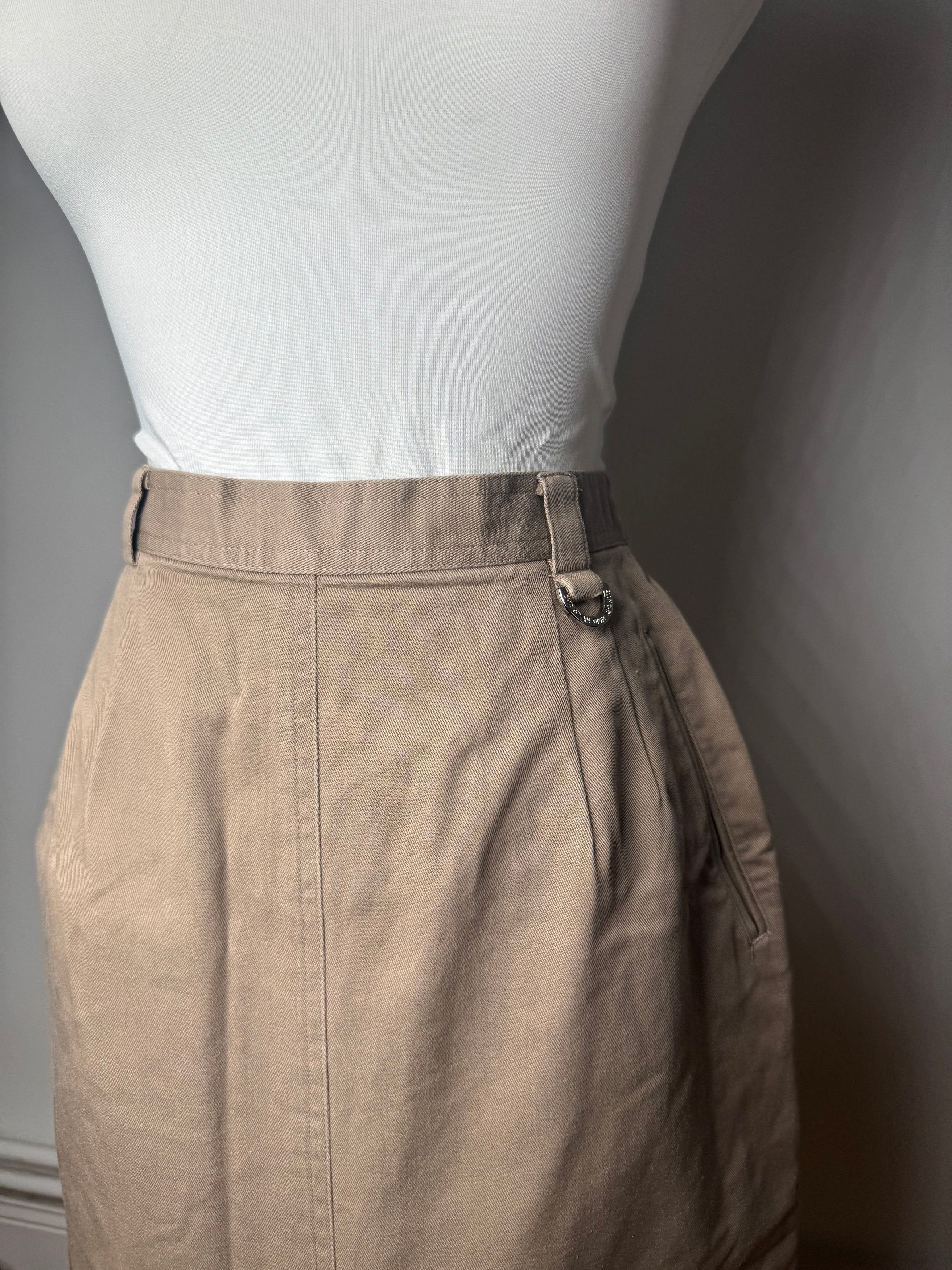 Dior Vintage Wool Golf Skirt Brown M Size 30" / US 8 / IT 44 - 14 Thumbnail