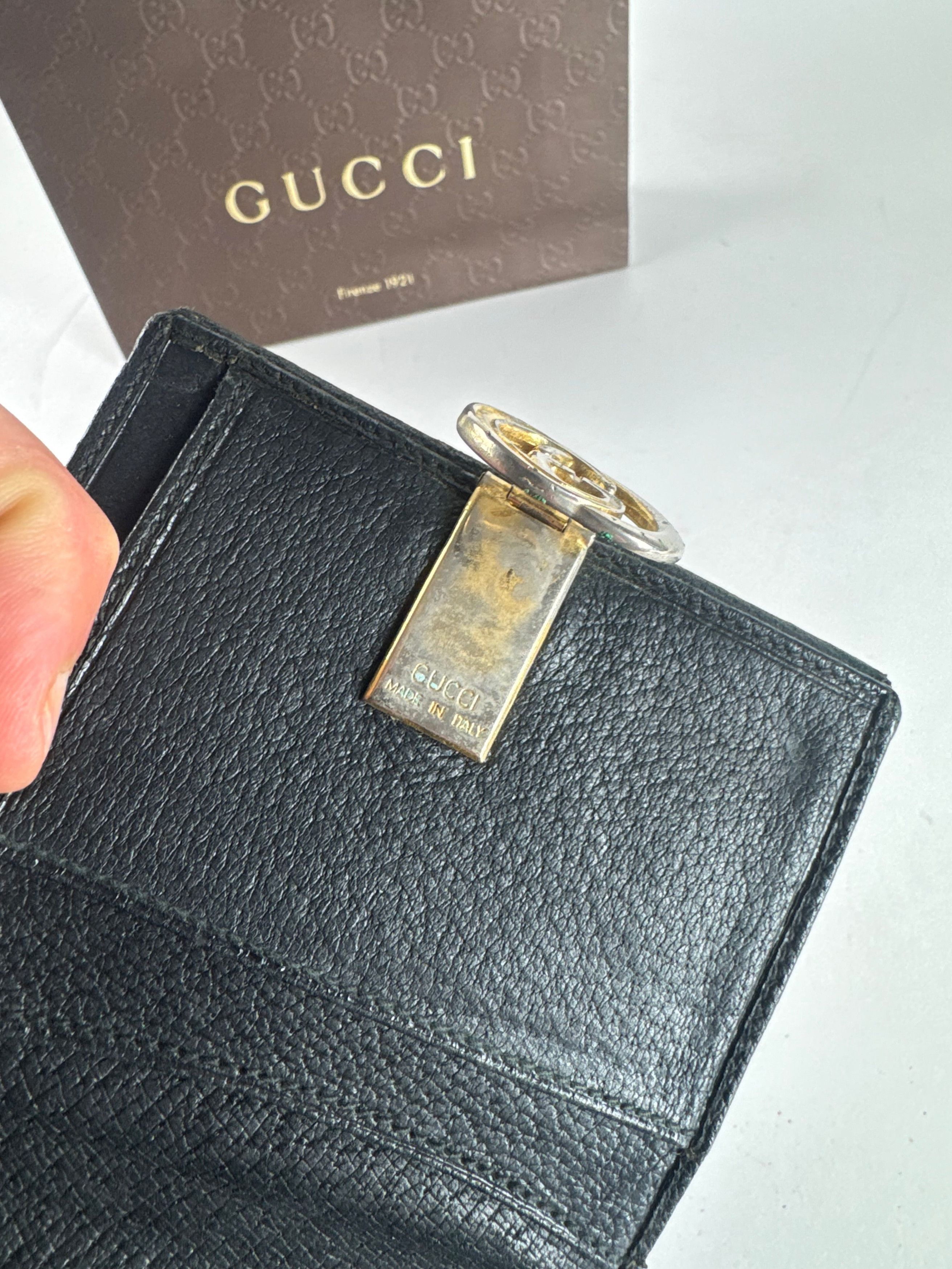Gucci Vintage Leather Wallet black Size ONE SIZE - 6 Thumbnail
