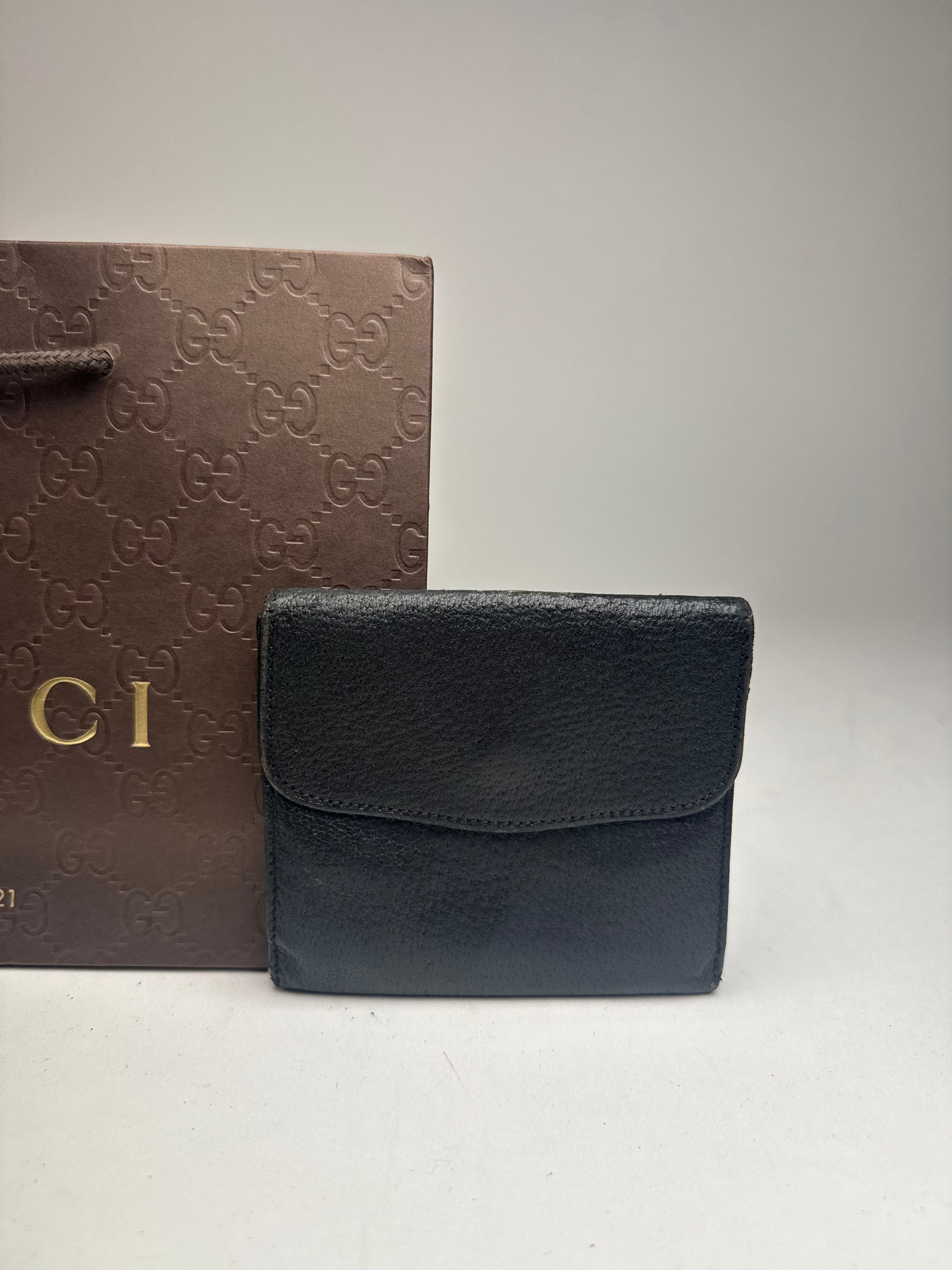 Gucci Vintage Leather Wallet black Size ONE SIZE - 12 Thumbnail