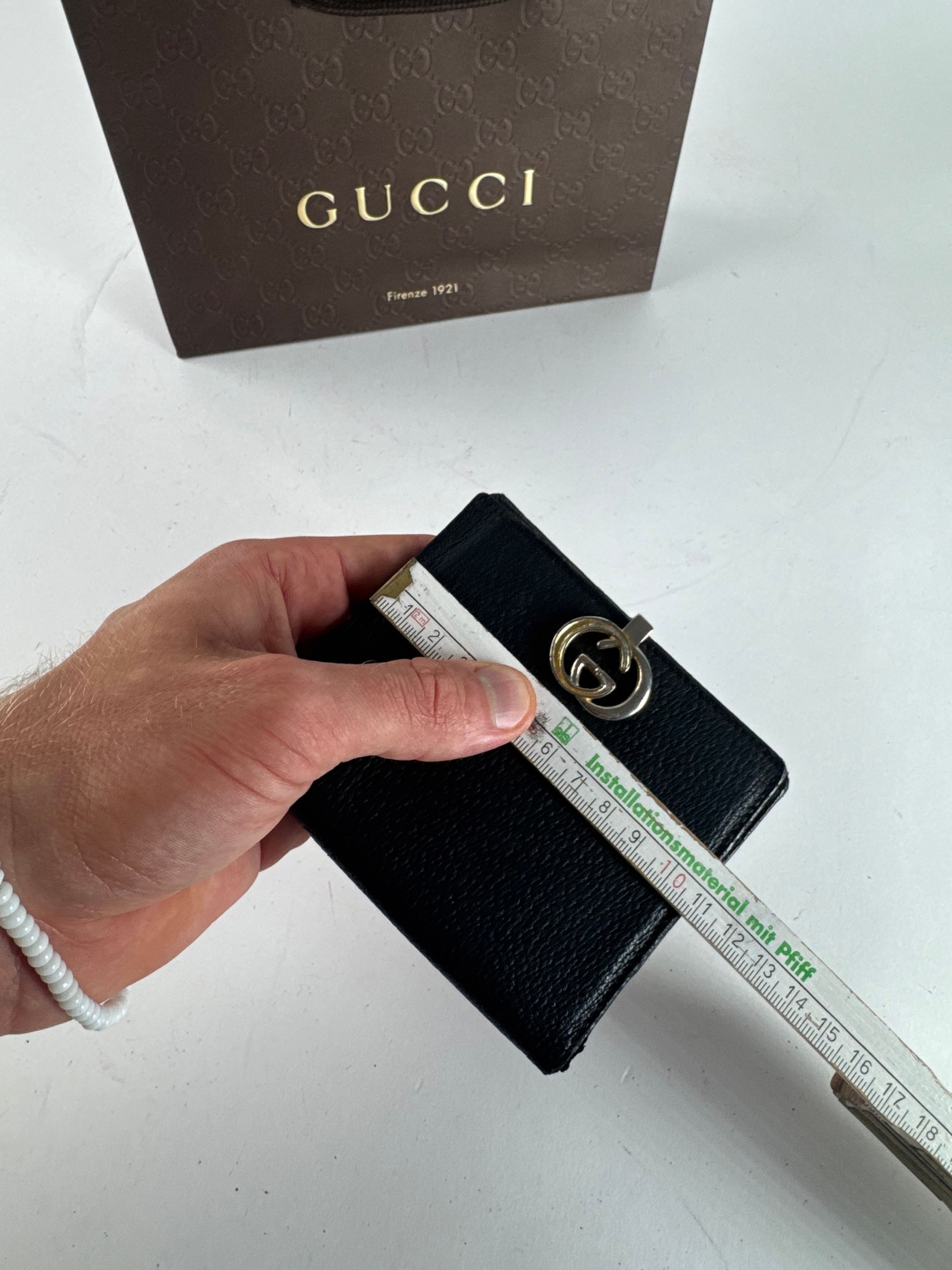 Gucci Vintage Leather Wallet black Size ONE SIZE - 13 Thumbnail