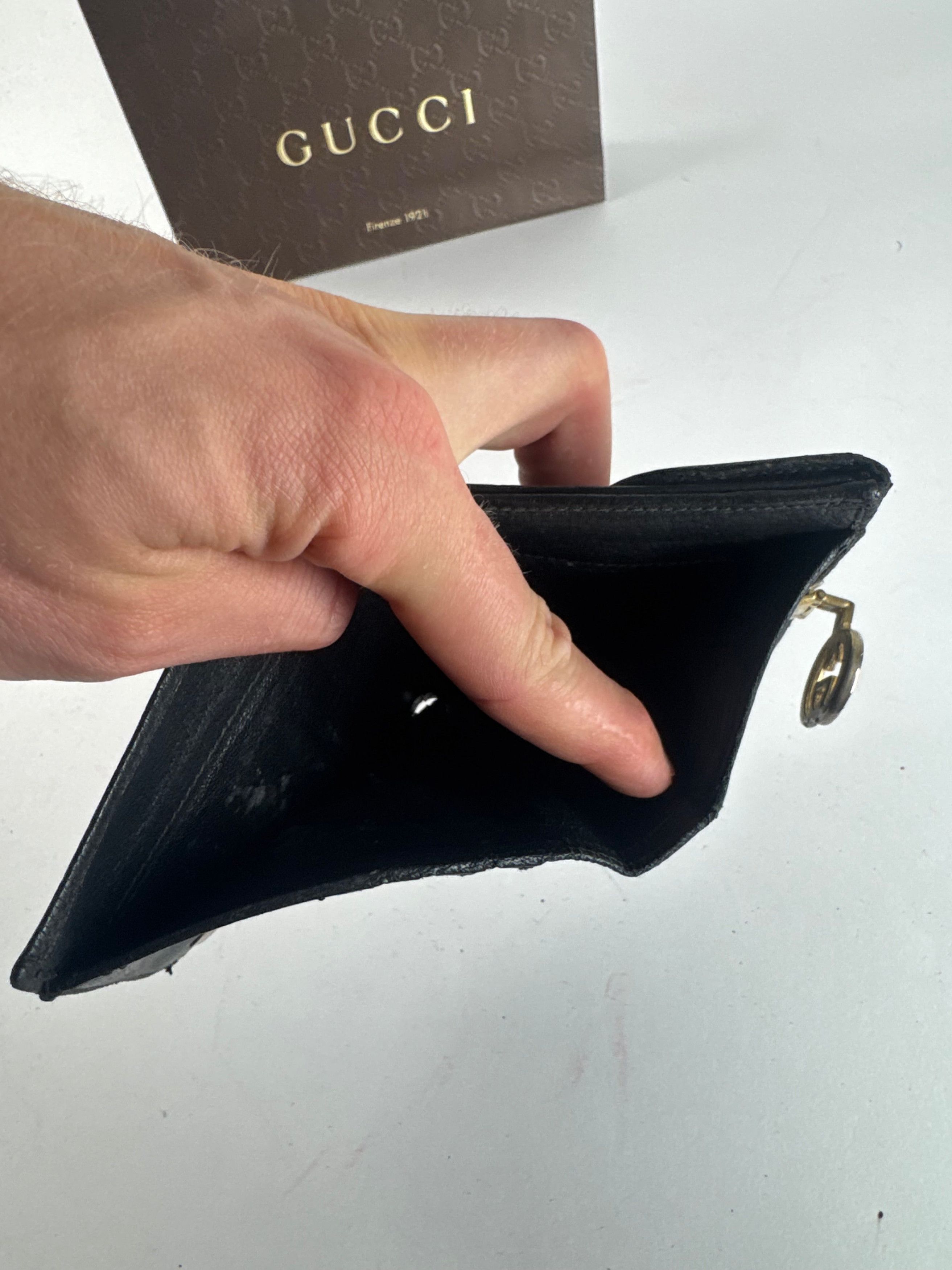 Gucci Vintage Leather Wallet black Size ONE SIZE - 7 Thumbnail