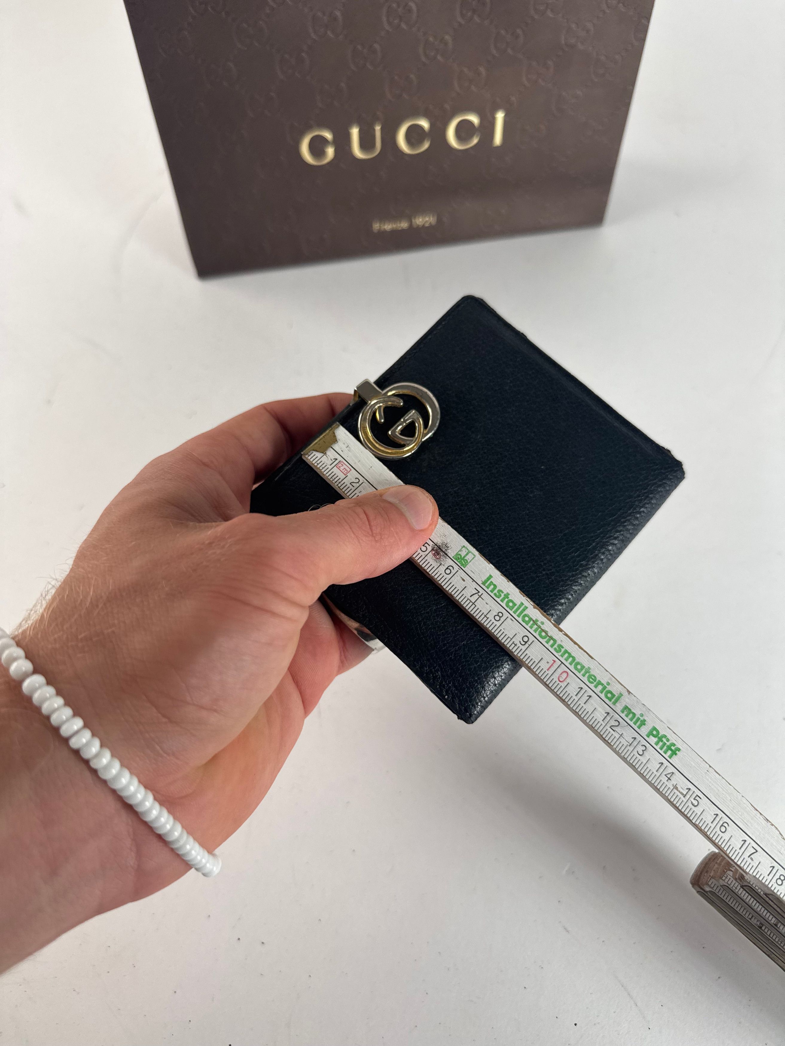 Gucci Vintage Leather Wallet black Size ONE SIZE - 14 Thumbnail