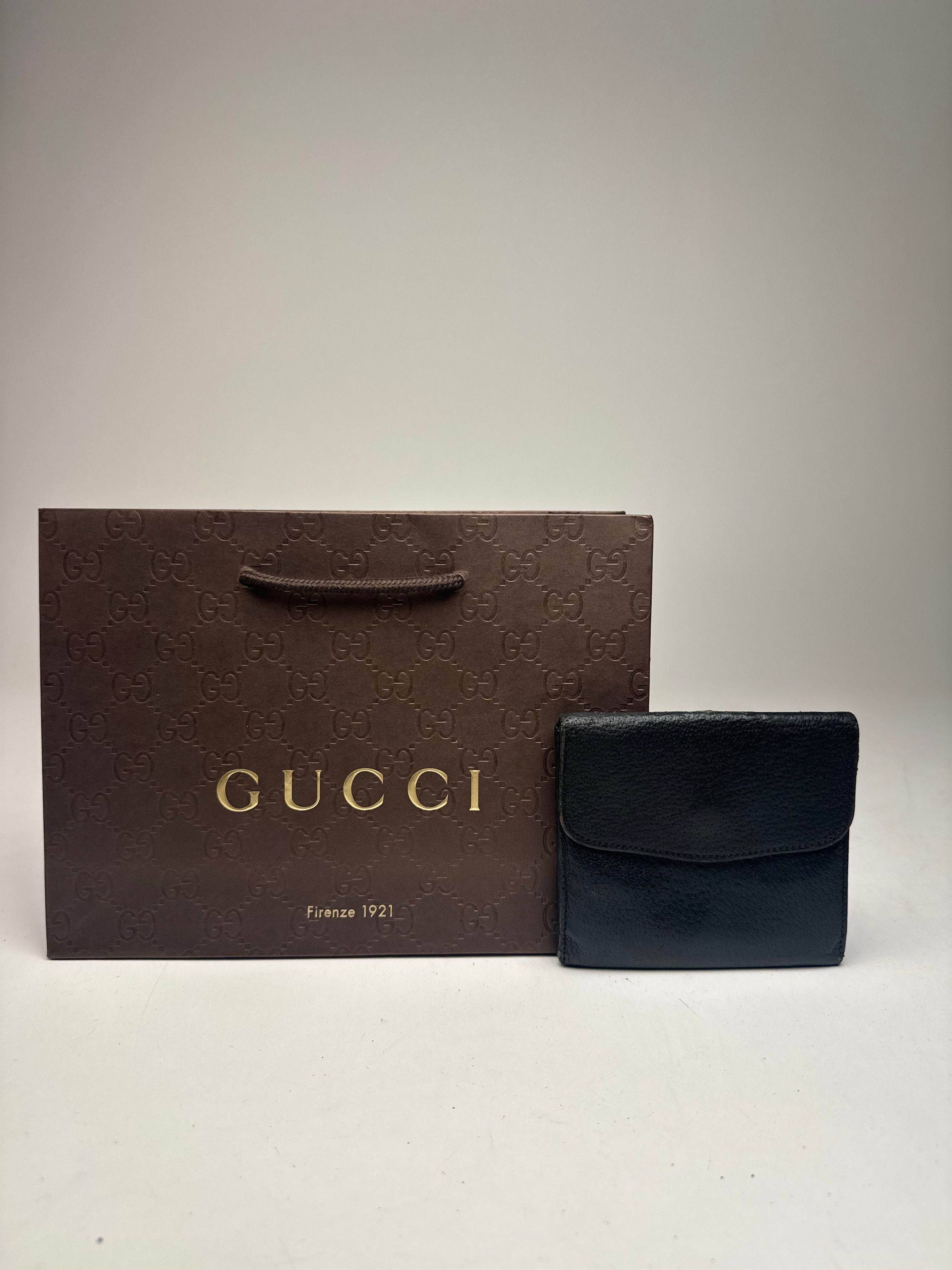 Gucci Vintage Leather Wallet black Size ONE SIZE - 2 Thumbnail