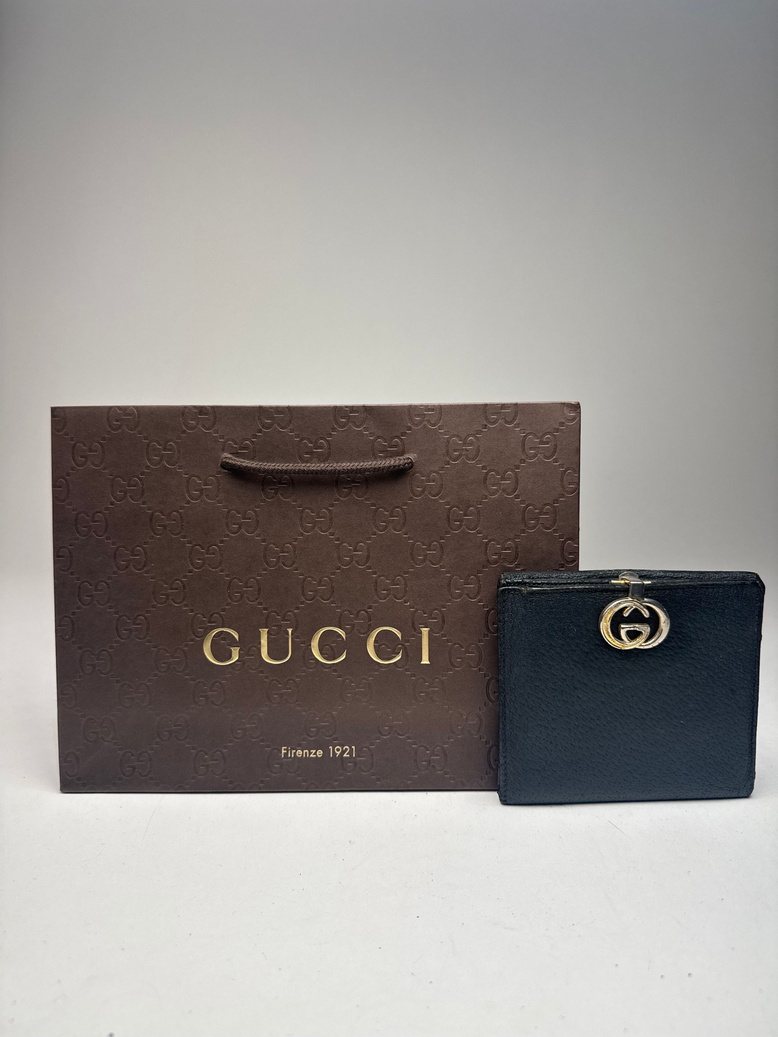 Gucci Vintage Leather Wallet black Size ONE SIZE - 15 Thumbnail
