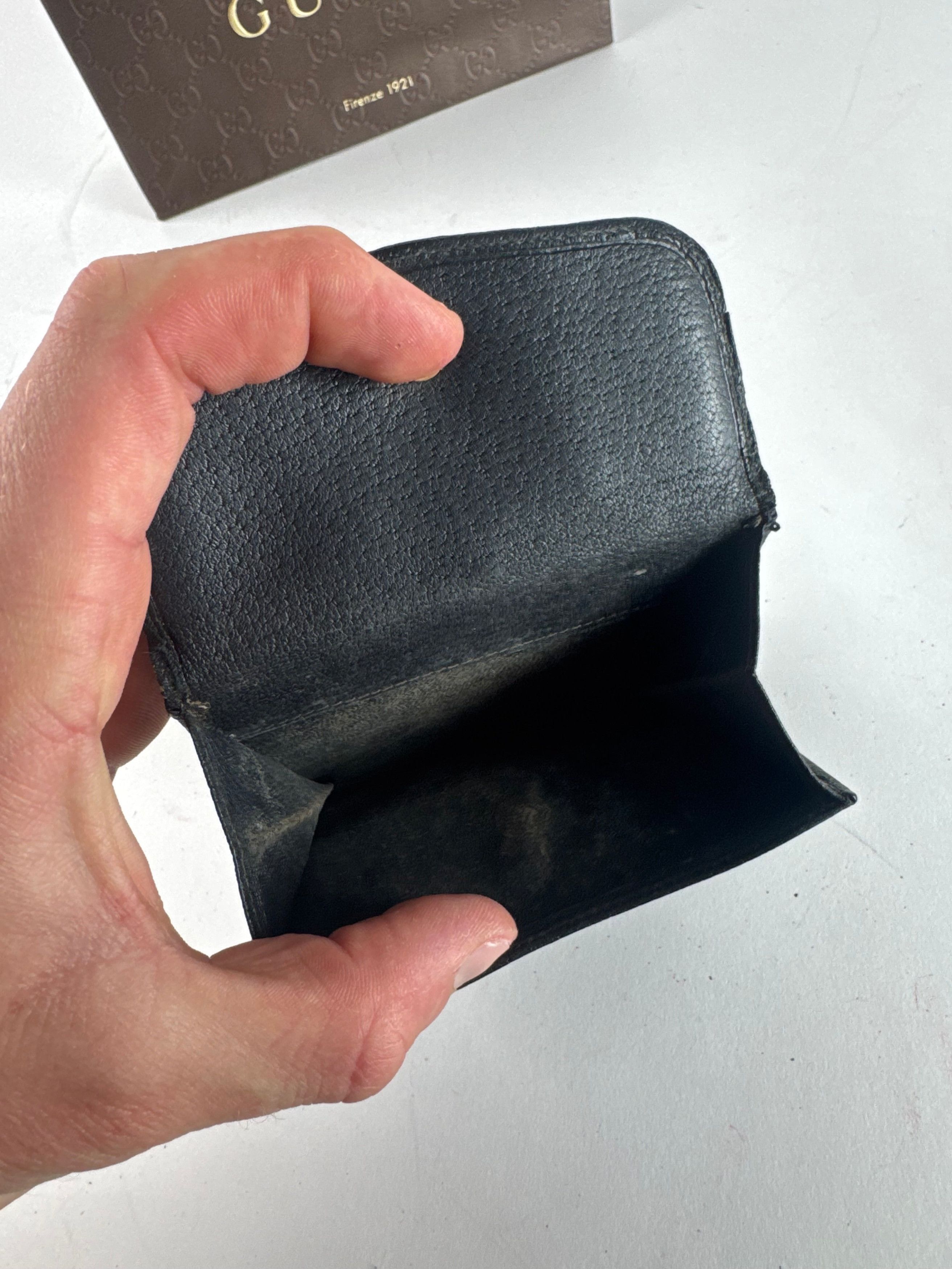Gucci Vintage Leather Wallet black Size ONE SIZE - 8 Thumbnail