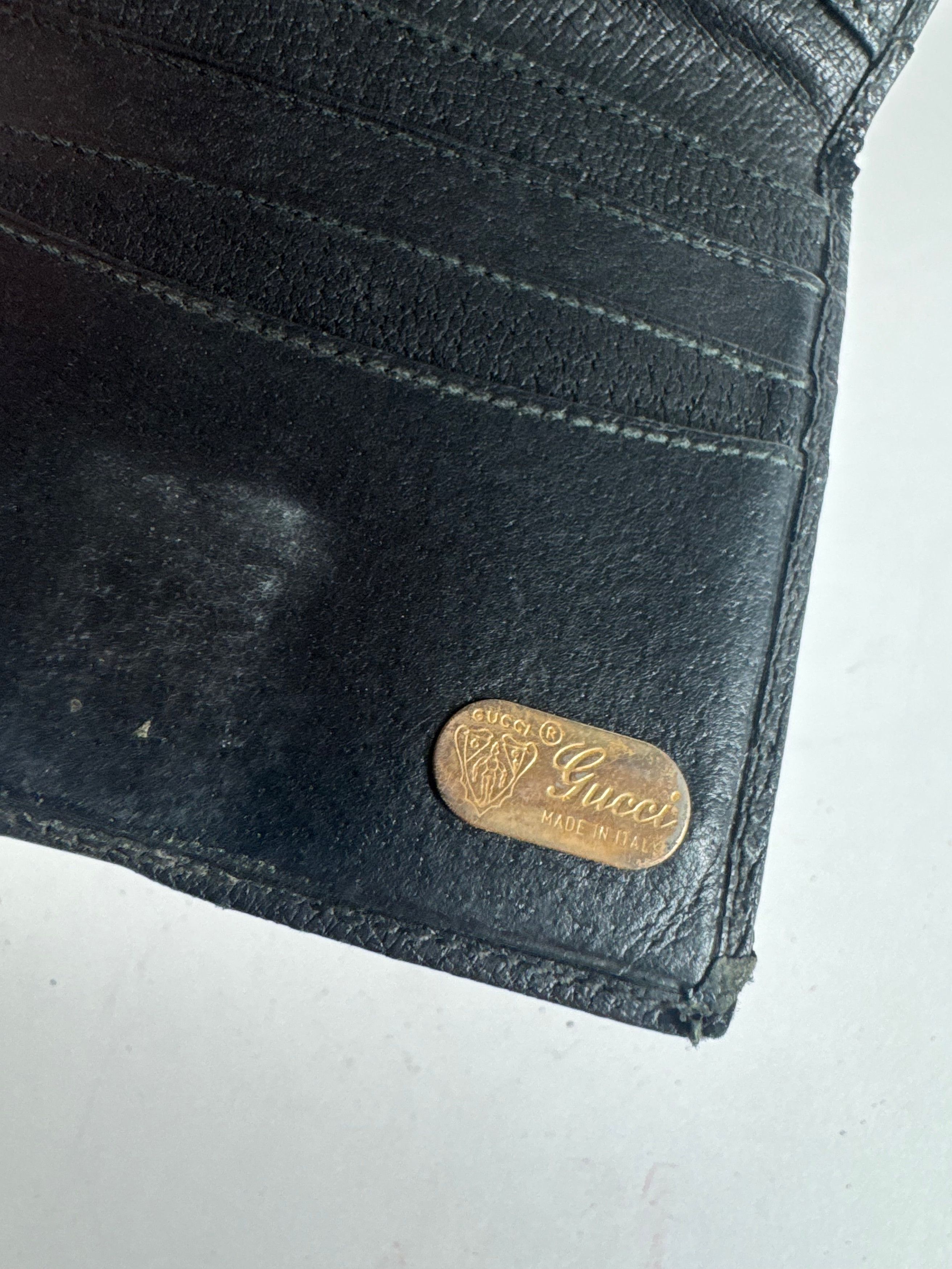 Gucci Vintage Leather Wallet black Size ONE SIZE - 5 Thumbnail