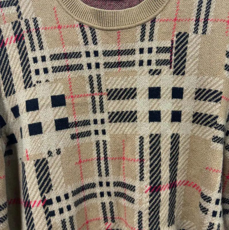 Burberry Burberry Beige Wool Men's Knit Sweater Size US L / EU 52-54 / 3 - 3 Thumbnail