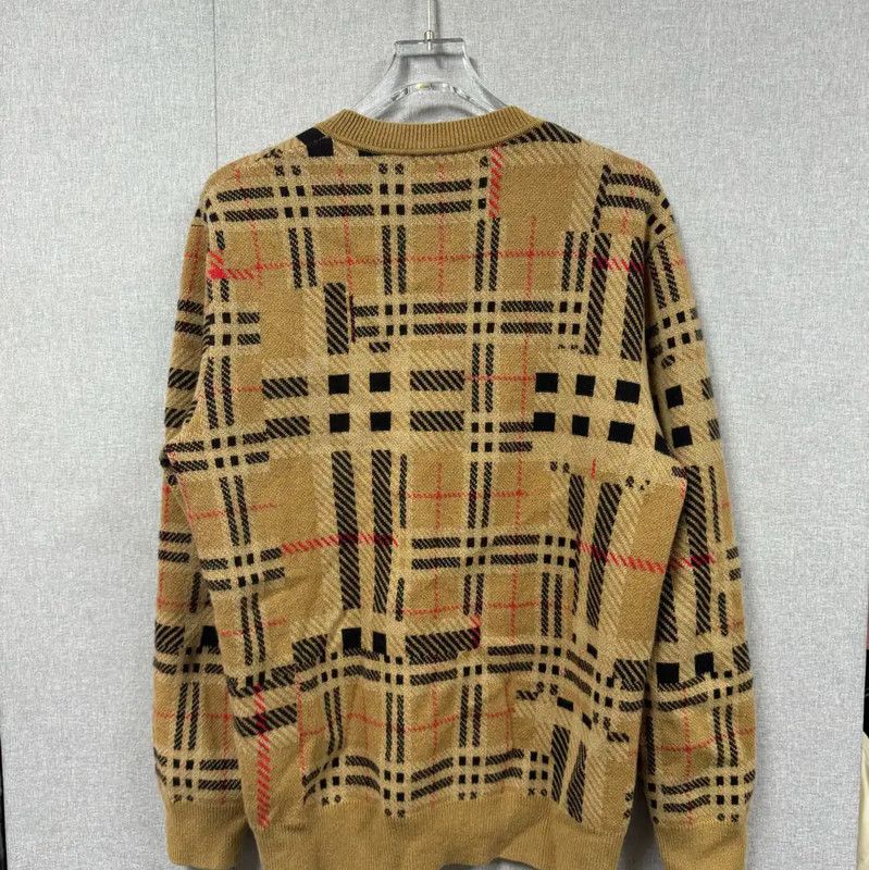 Burberry Burberry Beige Wool Men's Knit Sweater Size US L / EU 52-54 / 3 - 2 Thumbnail