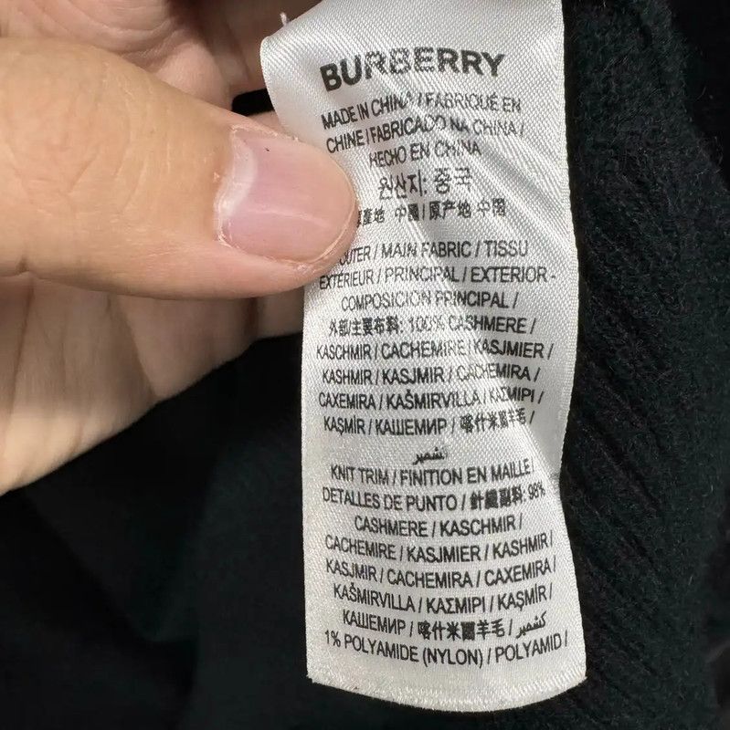 Burberry Burberry Black Men's Knit Sweater Size US L / EU 52-54 / 3 - 5 Thumbnail