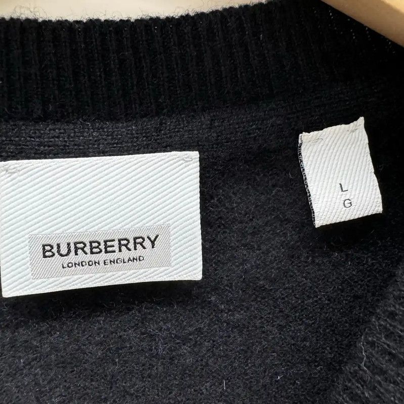 Burberry Burberry Black Men's Knit Sweater Size US L / EU 52-54 / 3 - 3 Thumbnail