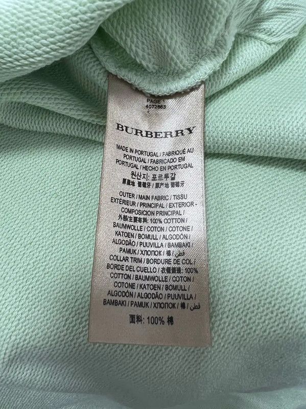 Burberry Burberry Mint Green Cotton Short Sleeve Top Size US L / EU 52-54 / 3 - 5 Thumbnail