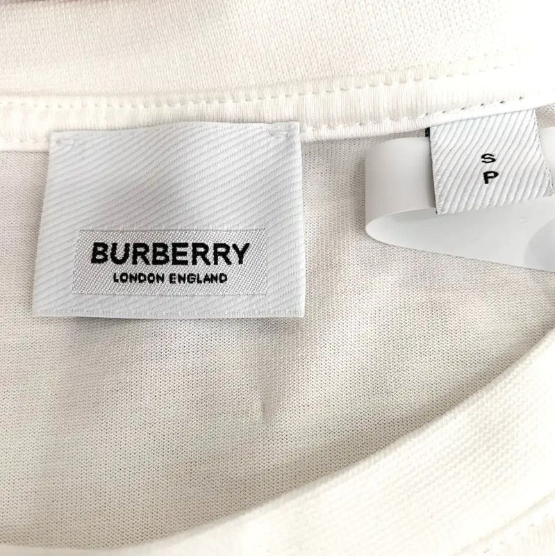 Burberry Burberry White Cotton Men's T-Shirt Size US S / EU 44-46 / 1 - 6 Thumbnail