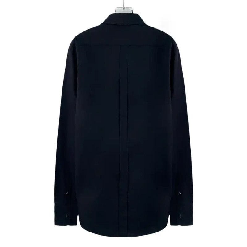 Burberry Burberry Black Cotton Long Sleeve Men's Shirt Size US L / EU 52-54 / 3 - 2 Thumbnail