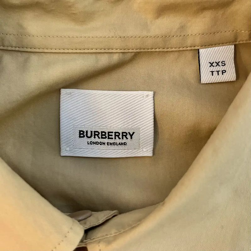 Burberry Burberry Beige Cotton Men's Shirt XXS Size US XXS / EU 40 - 7 Thumbnail