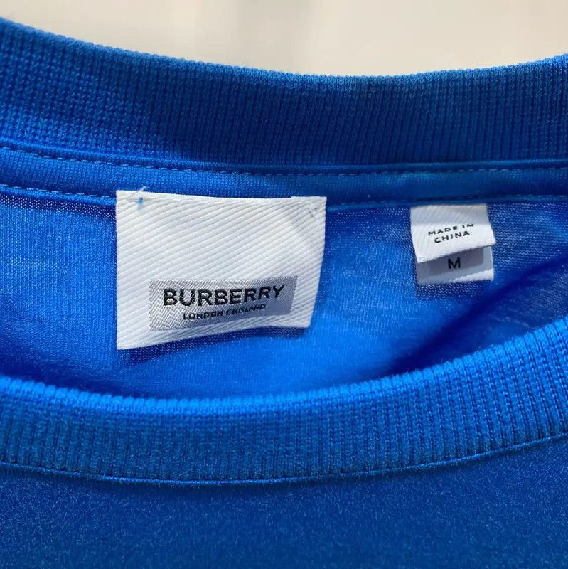 Burberry Burberry Blue Cotton Men's T-Shirt Size US M / EU 48-50 / 2 - 3 Thumbnail