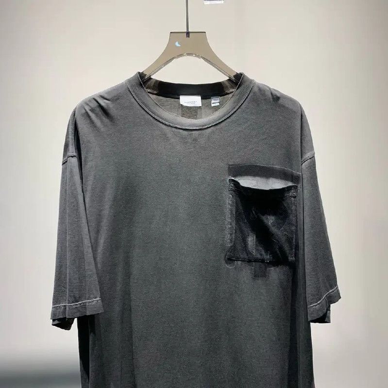 Burberry Burberry Gray Cotton Men's T-Shirt Size US L / EU 52-54 / 3 - 3 Thumbnail